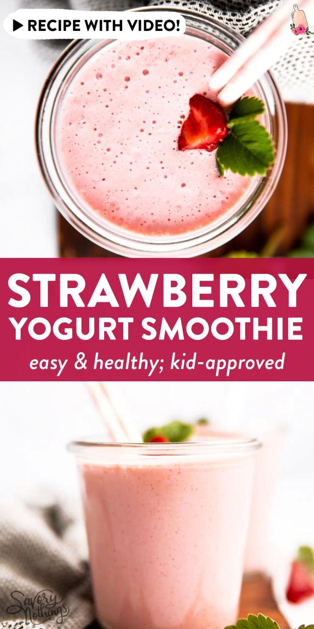Fruit Yogurt Smoothie Recipes Healthy