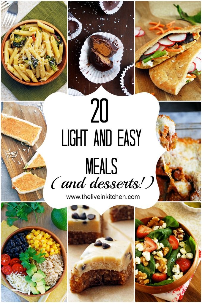 Easy Light Dinner Ideas Vegetarian