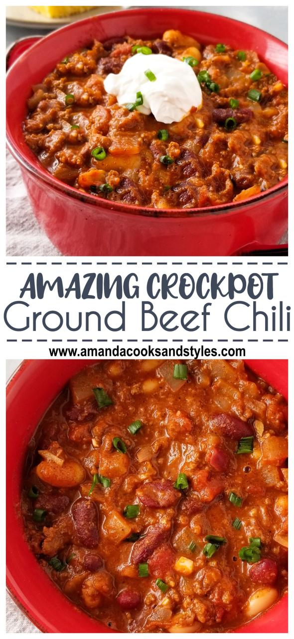 Healthy Ground Beef Chili Crock Pot Recipes