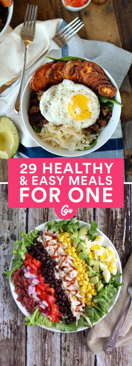 Easy Healthy Meals To Cook For One