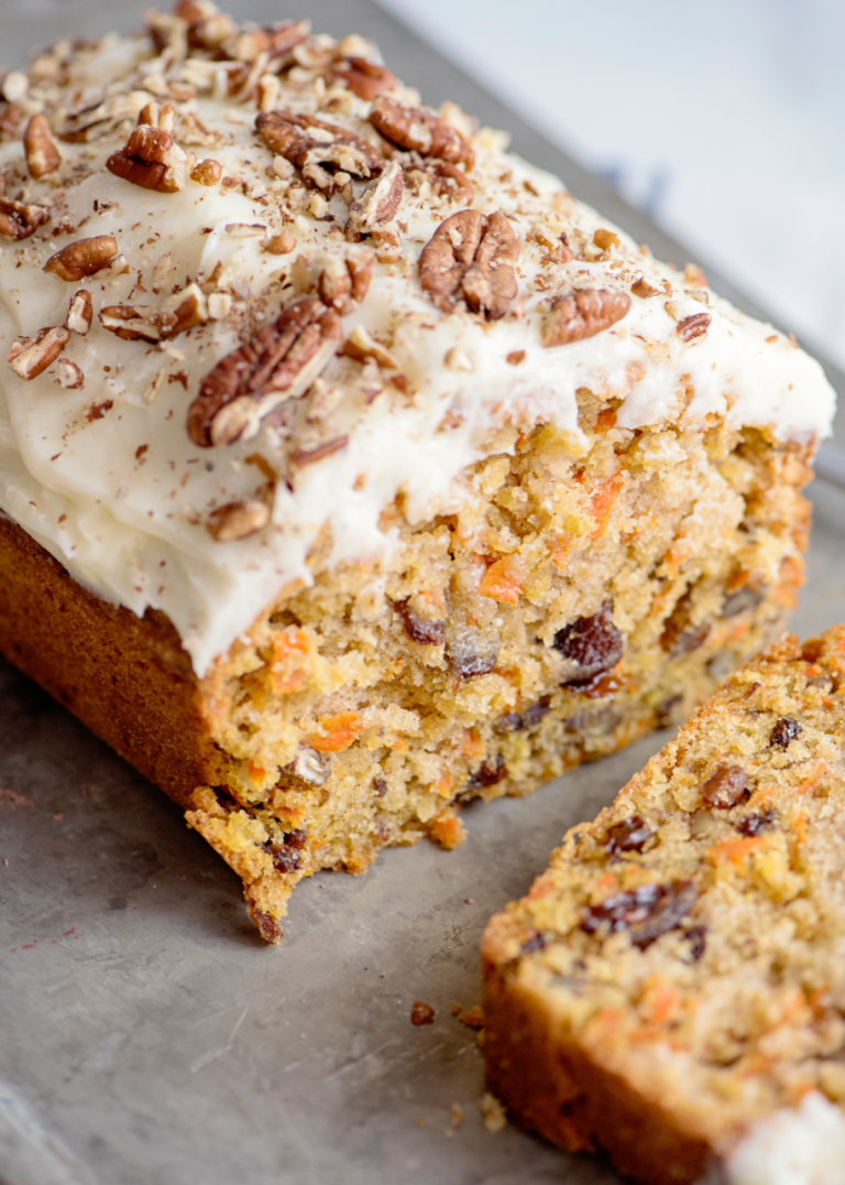 Healthy Carrot Cake Loaf Recipe
