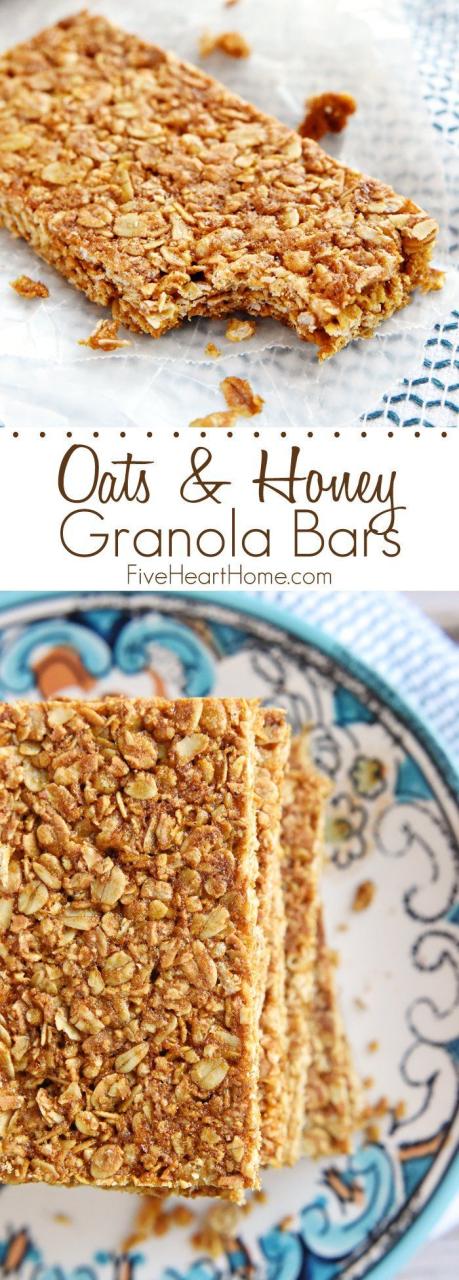 Homemade Granola Bars Recipe With Honey