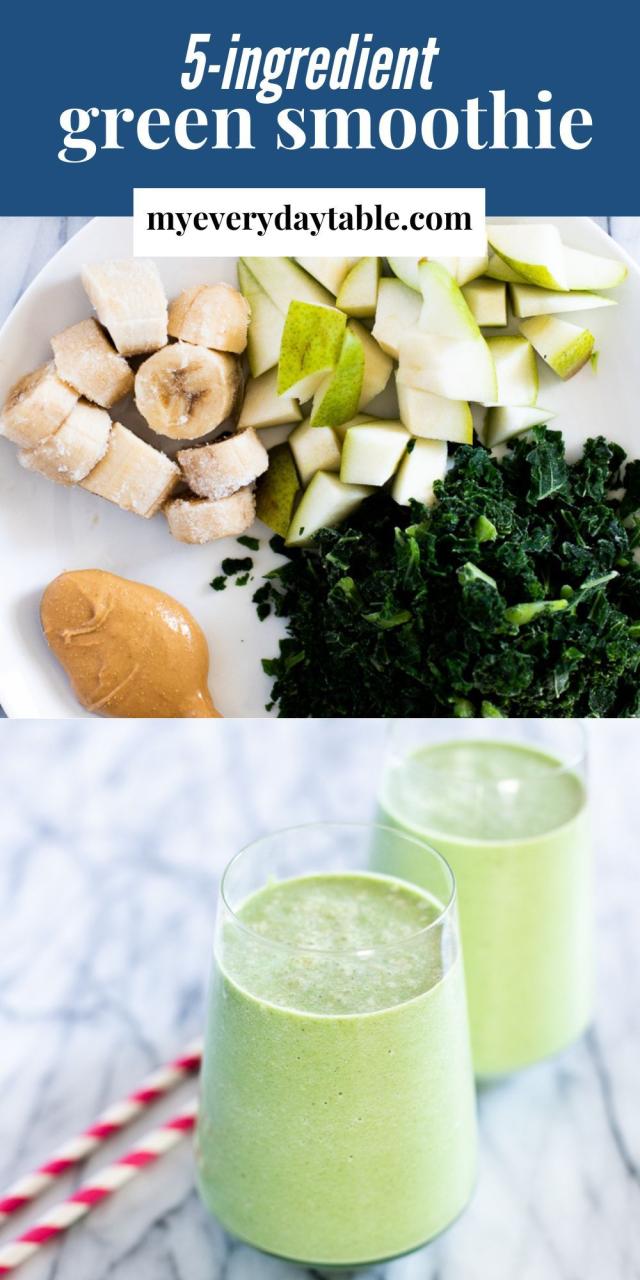 Green Smoothie Recipe Healthy Breakfast