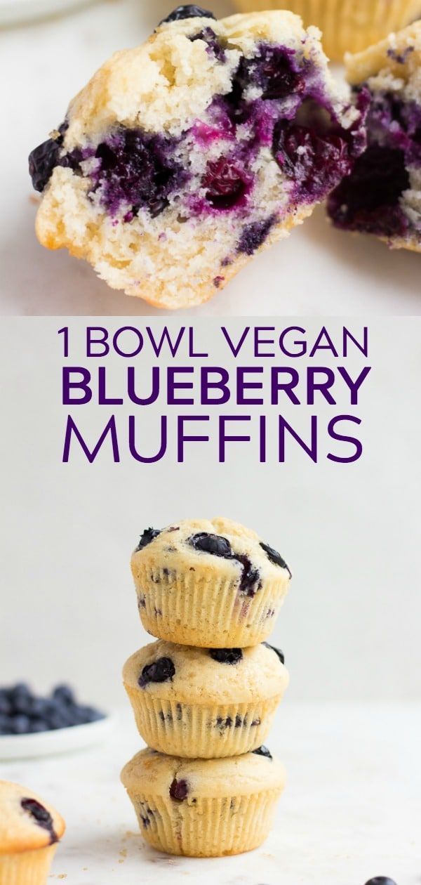 Easy Healthy Vegan Blueberry Muffins