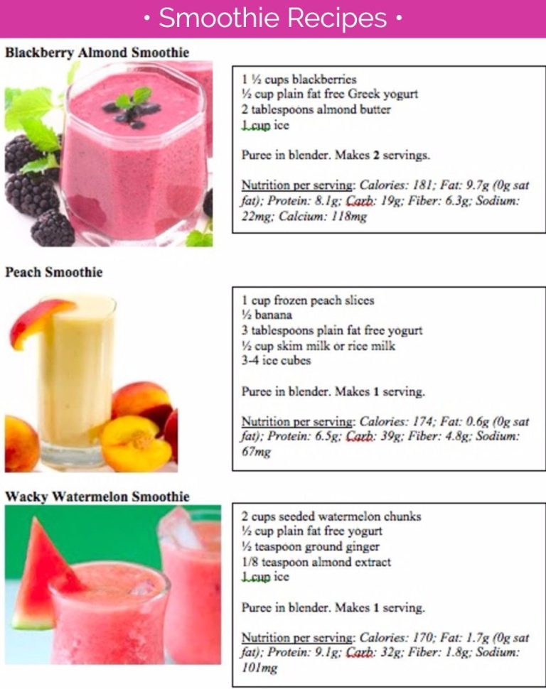 Fruit Smoothie Recipes Healthy