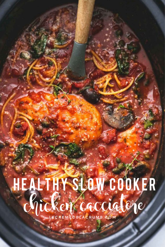 Healthy Crockpot Recipes Chicken Cacciatore