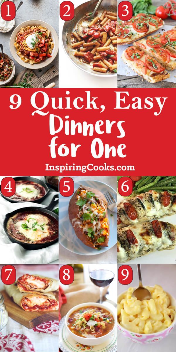 Quick Healthy Dinners For One Person
