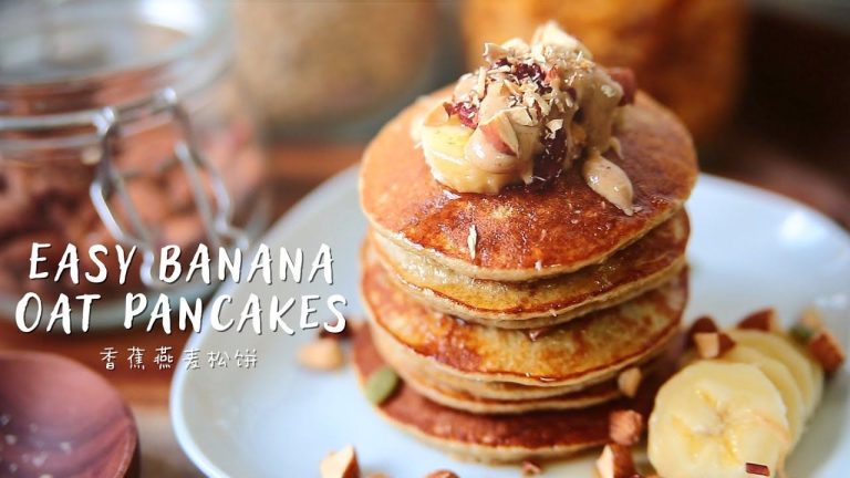 Healthy Banana Oat Pancake Recipe