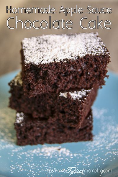 Healthy Chocolate Cake With Applesauce