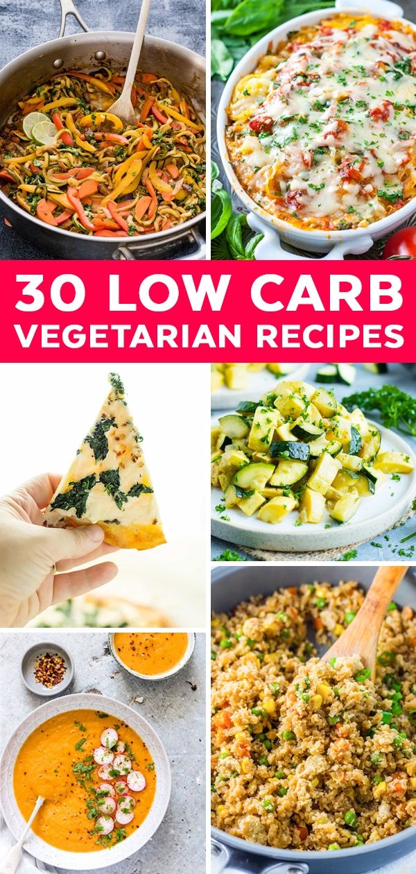Quick Healthy Vegetarian Meals Low Carb