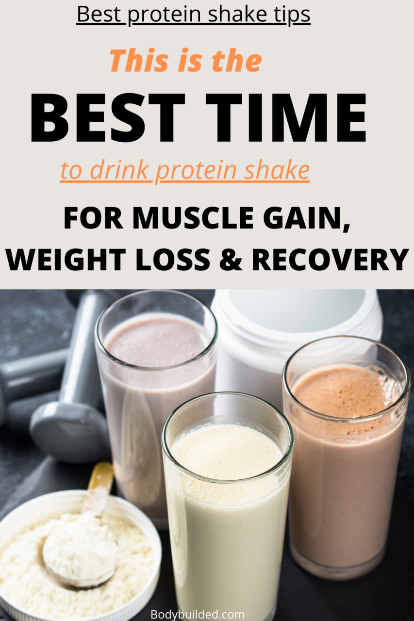 Protein Shake Recipes For Weight Loss And Muscle Gain