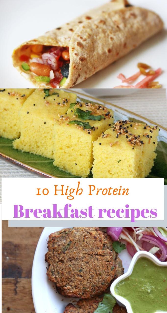 Protein Rich Breakfast Indian Recipes