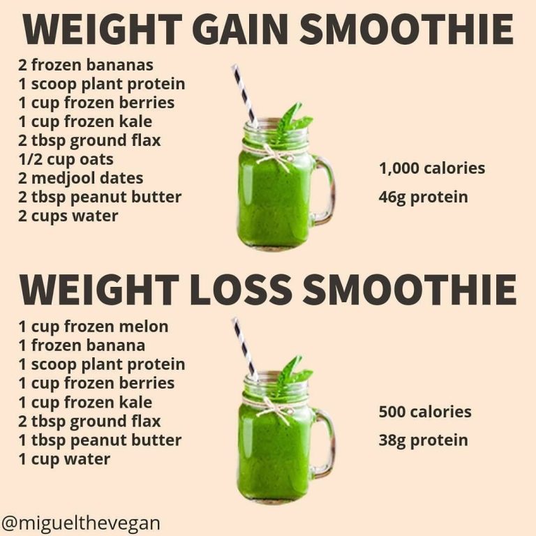 Protein Smoothie Recipes For Weight Gain