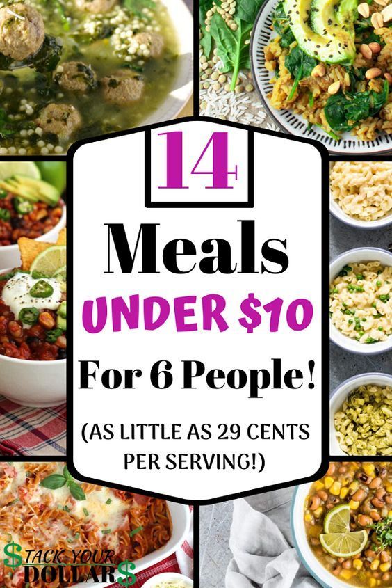 Affordable Dinners For 6