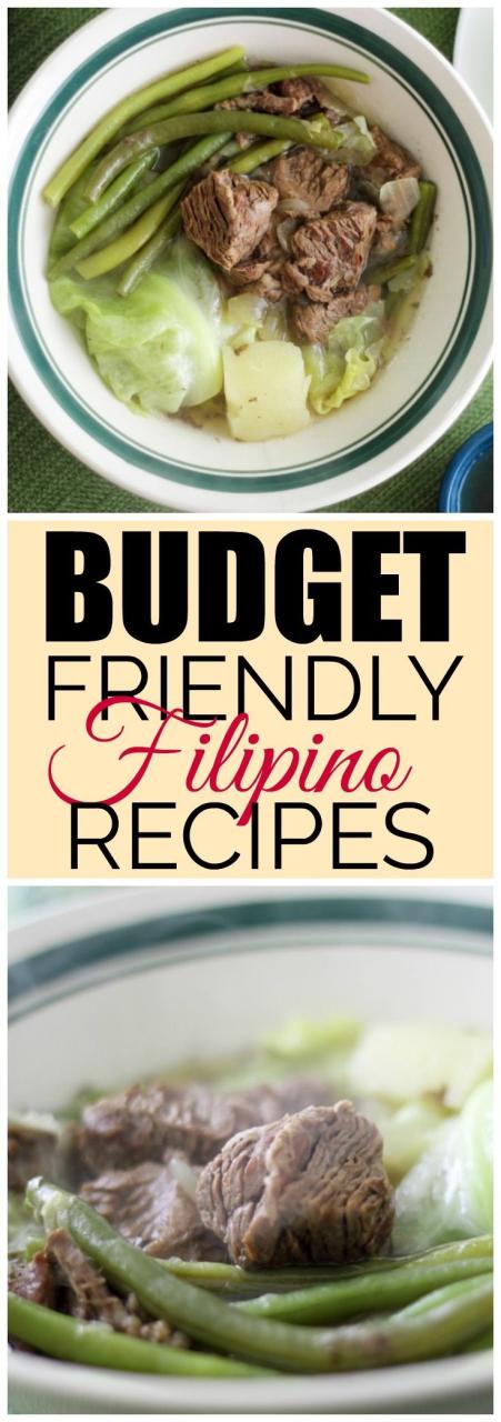 Affordable Filipino Dinner Recipes