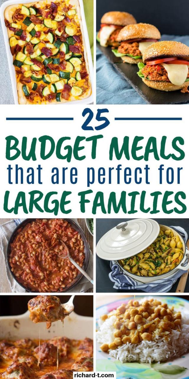 Budget Meals For Large Families Uk