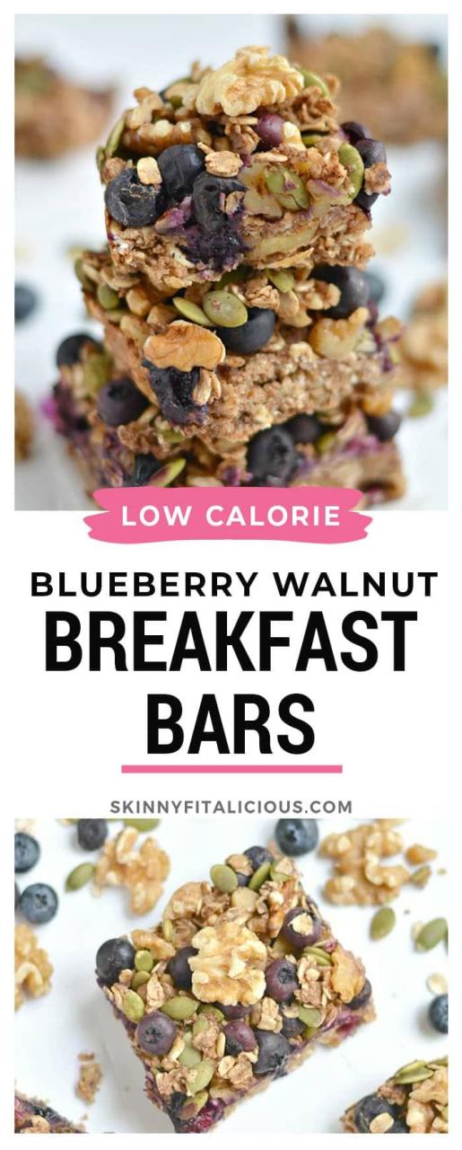 Low Calorie Breakfast Bars Recipe