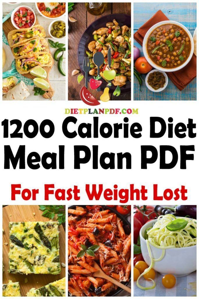 1200 Calories Weekly Meal Plan