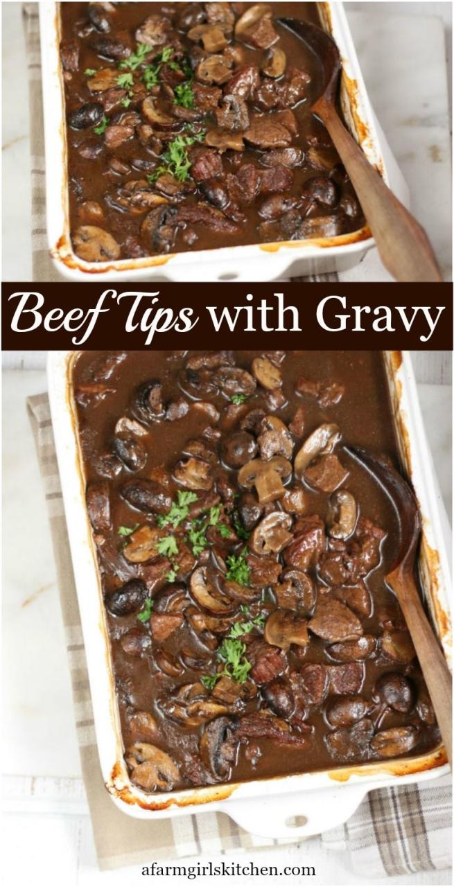 How To Cook Beef Tips And Gravy In The Oven