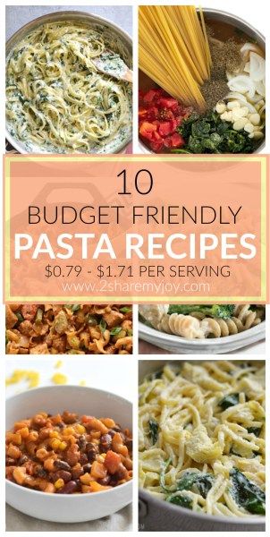 Budget Friendly Pasta Recipes