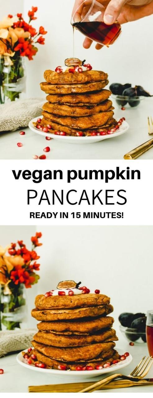 Healthy Vegan Pumpkin Pancake Recipe