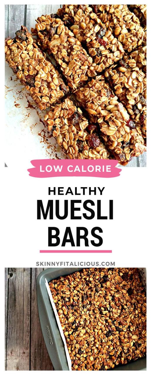 Low Calorie Oat Breakfast Bars