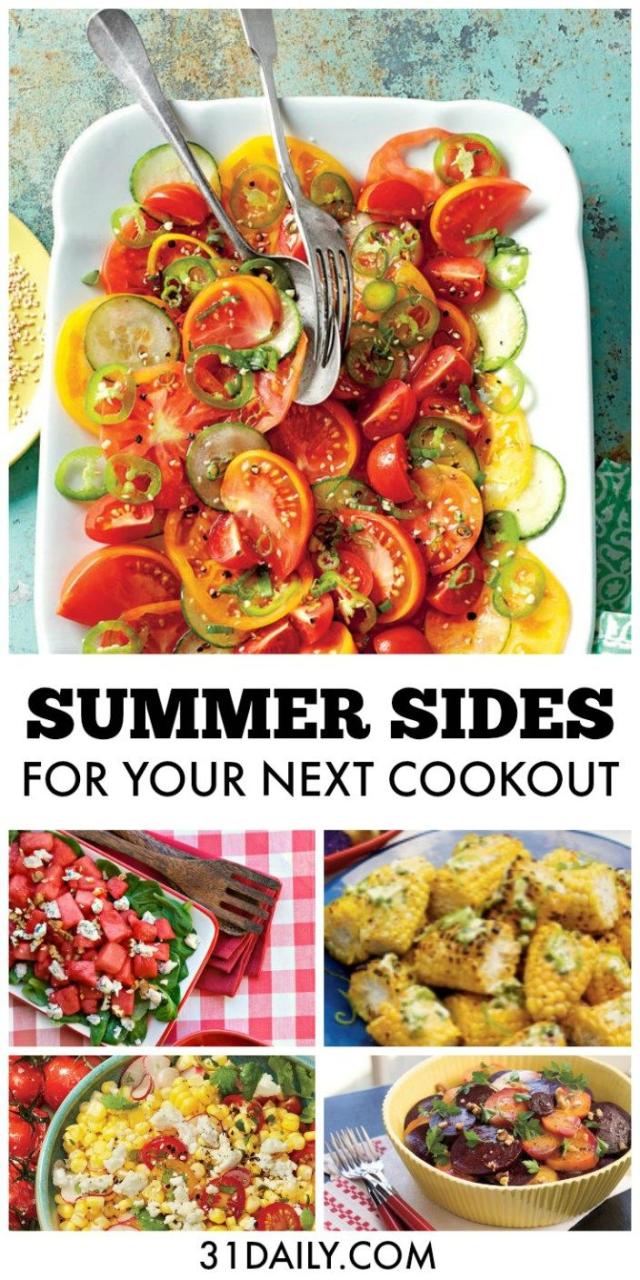 Healthy Side Dishes For Cookout
