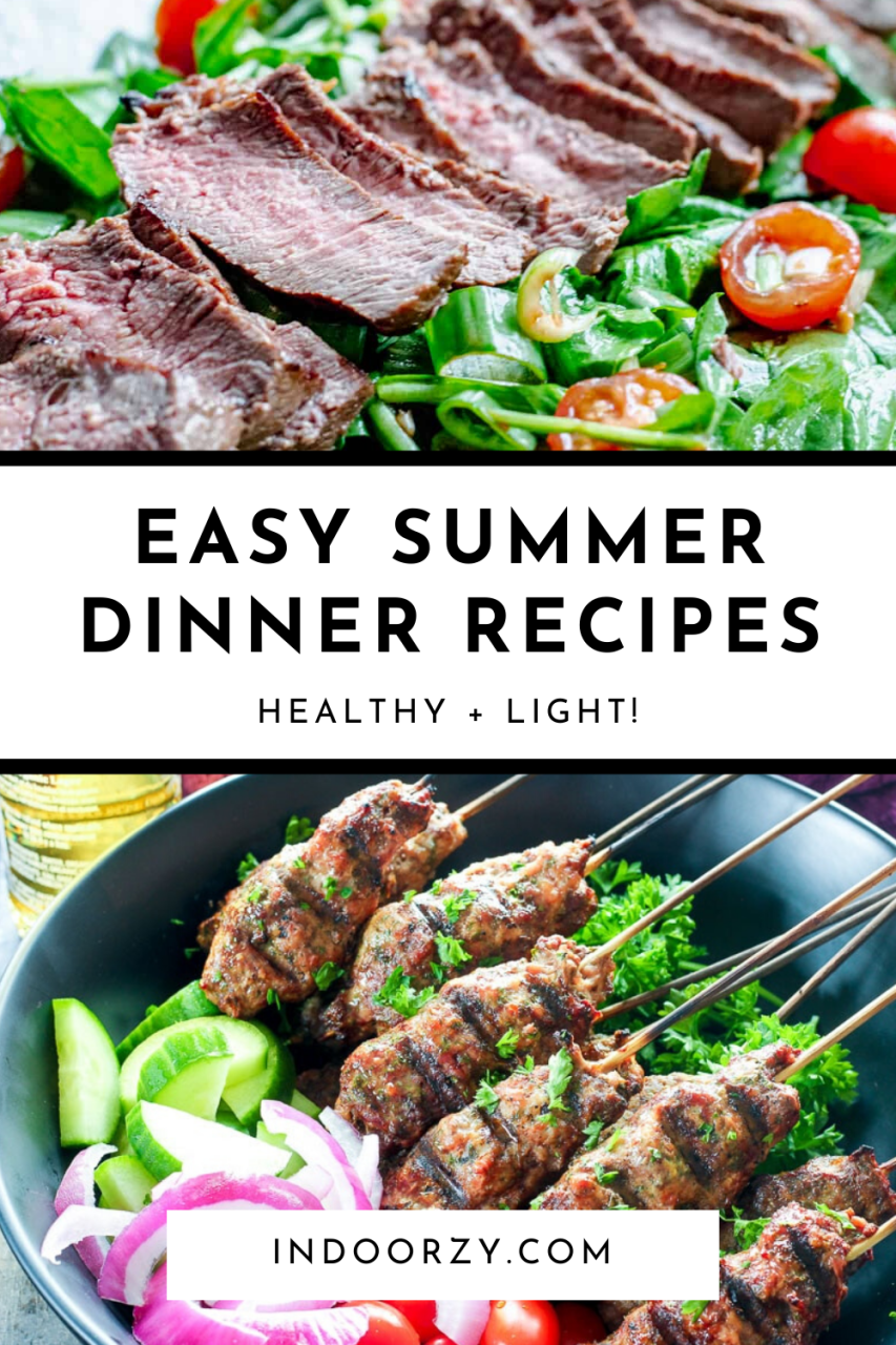 Light Healthy Summer Dinner Recipes