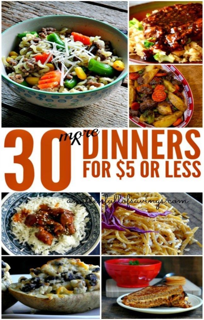 Low Cost Dinners For 6