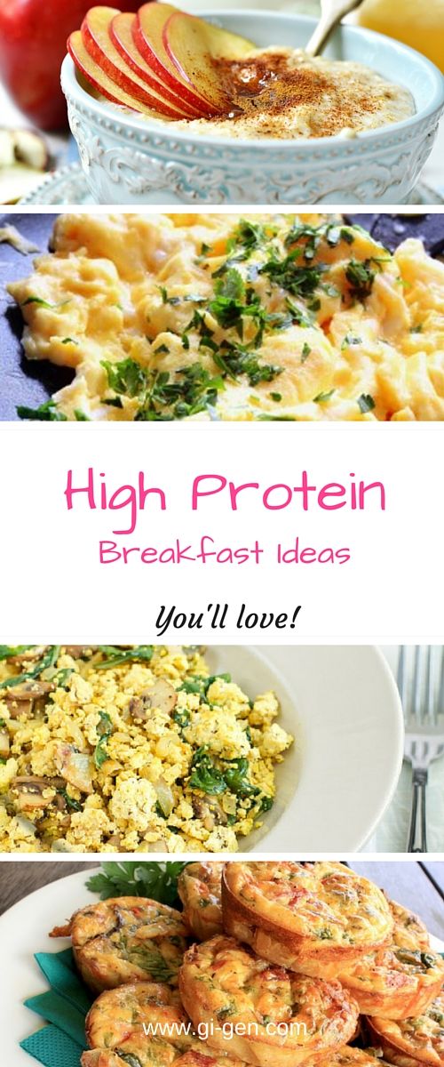 High Protein Low Carbohydrate Breakfast Ideas
