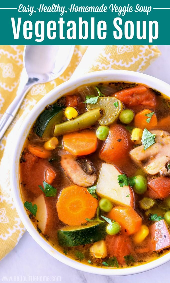 Healthy Vegetarian Soup Recipe
