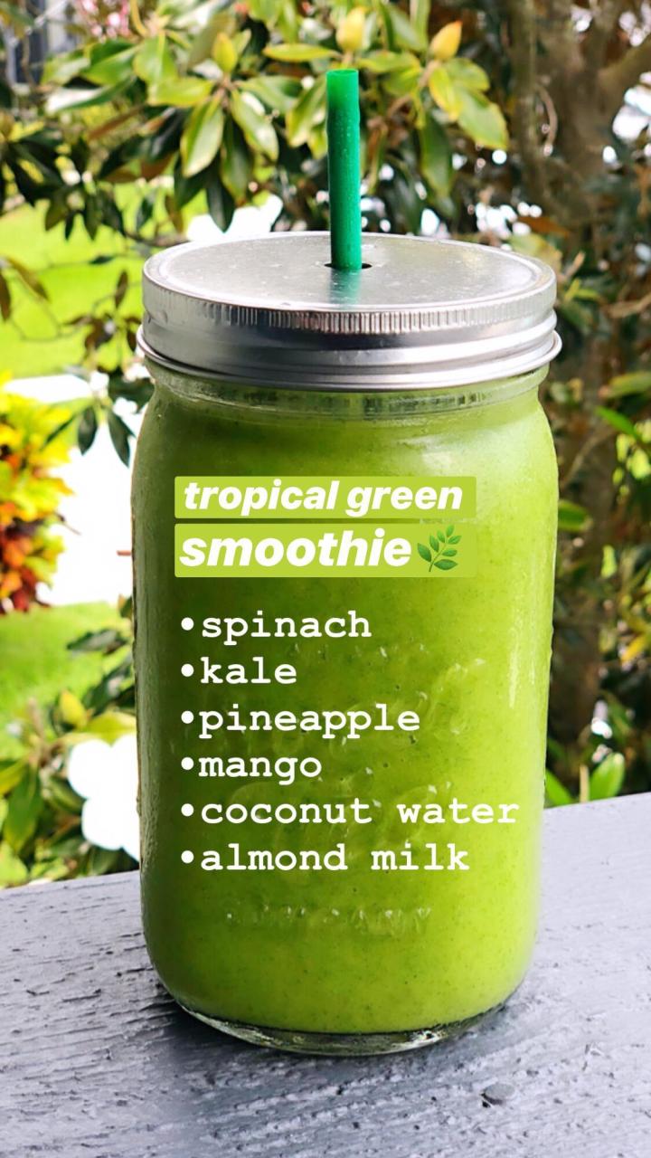 Healthy Smoothie Recipes With Spinach And Almond Milk