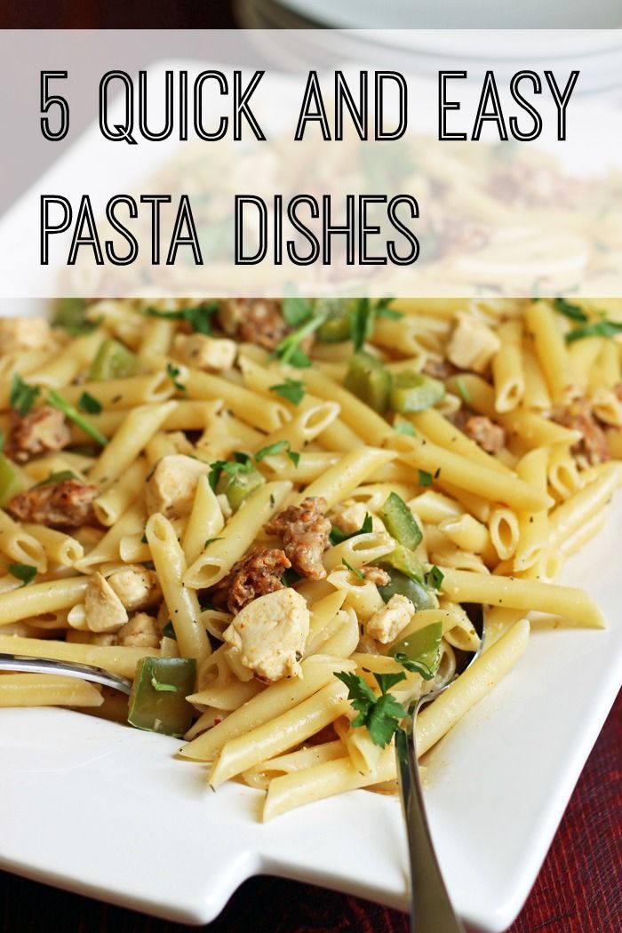 Quick And Cheap Pasta Recipes