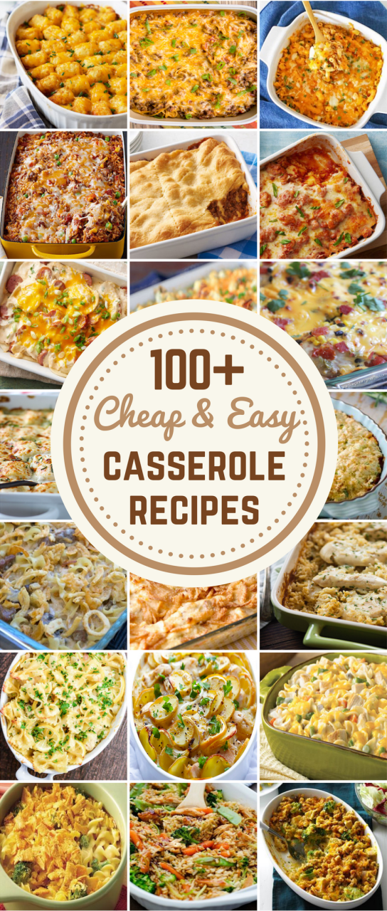Low Cost Casserole Recipes