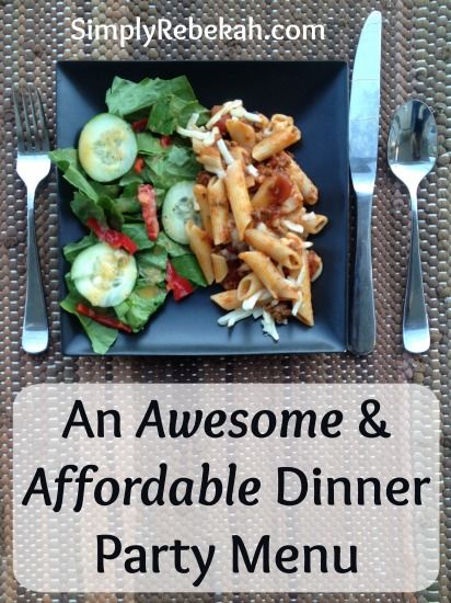 Budget Friendly Dinner Party Recipes