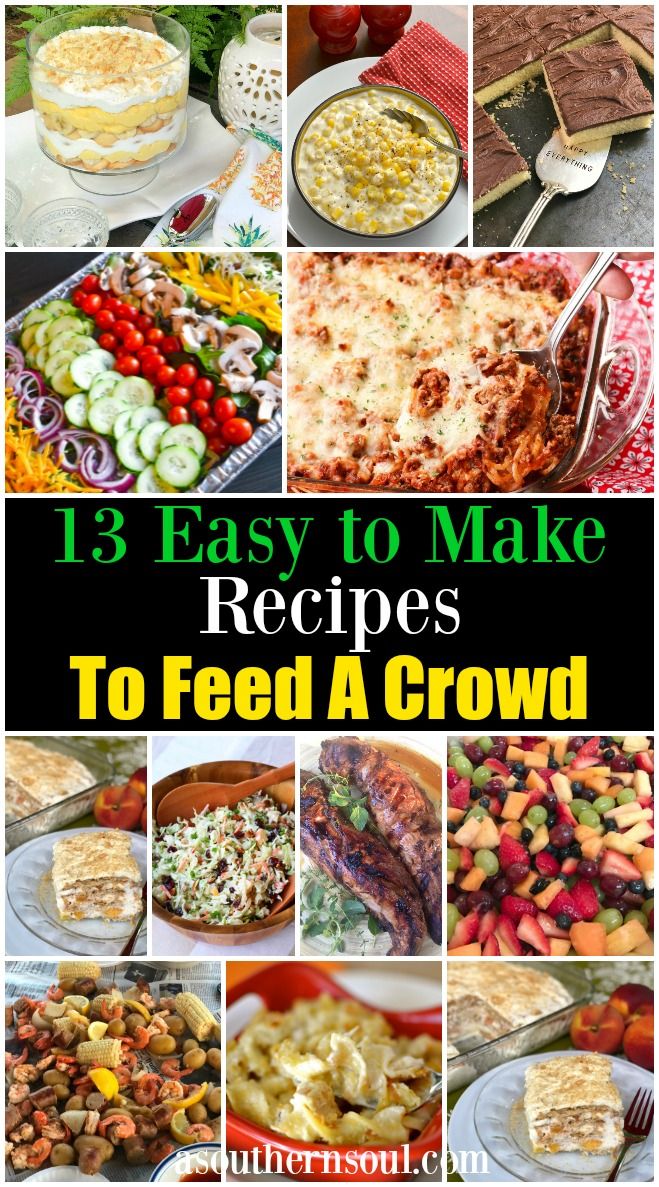 Easy And Inexpensive Meals For Large Groups
