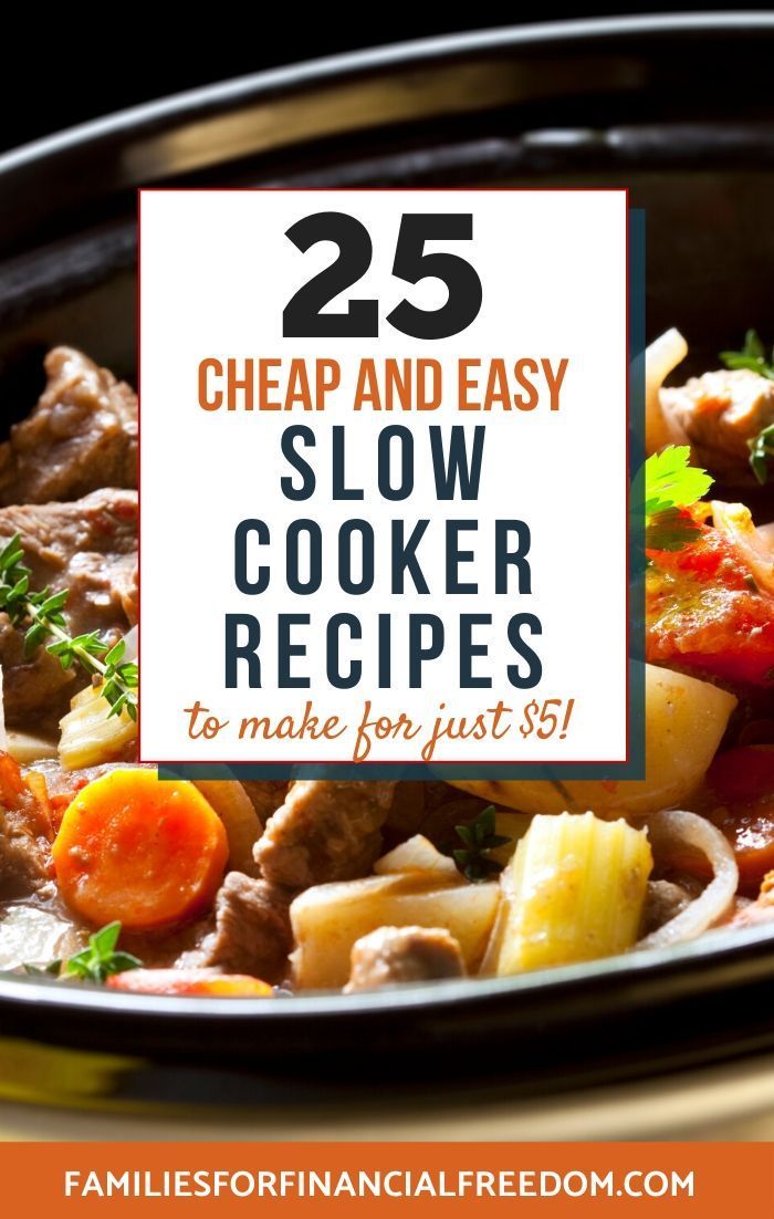 Cheap Slow Cooker Meals For Family