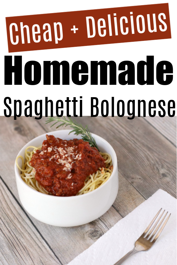 Budget Spaghetti Bolognese Recipe