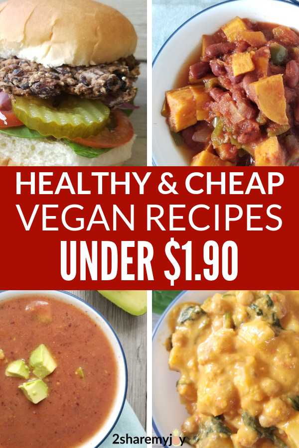 Healthy Affordable Vegan Meals