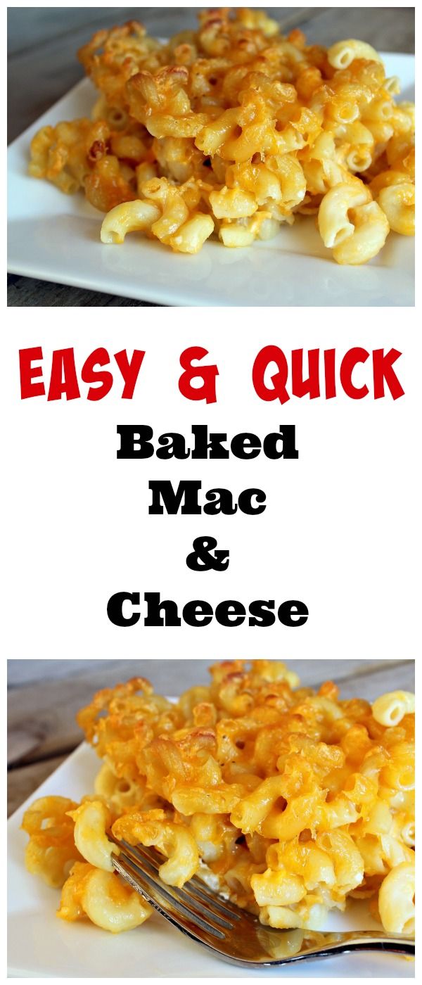 Easy Mac And Cheese Bake
