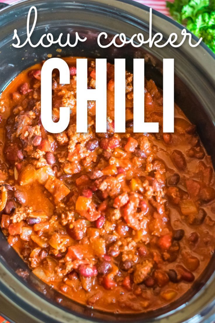 Easy Chili Recipe Slow Cooker