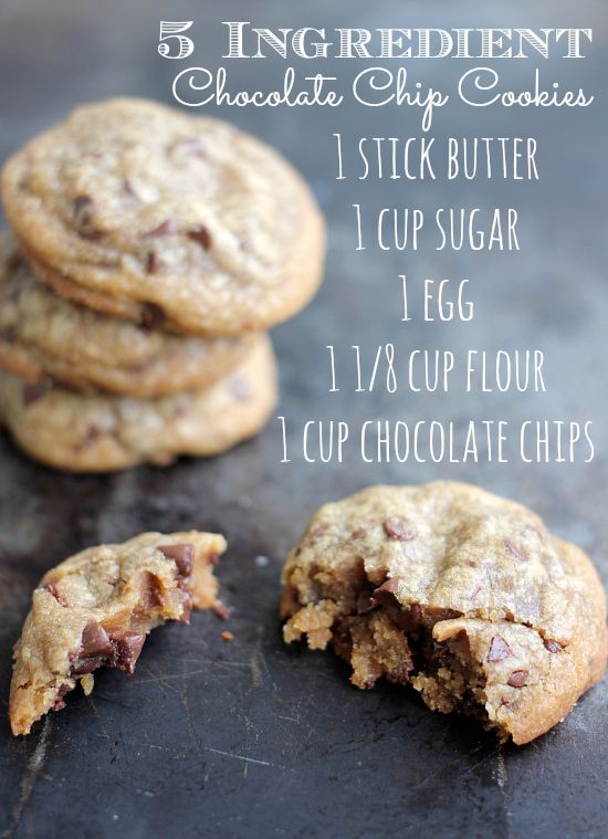 Easy Chocolate Chip Cookies Ingredients