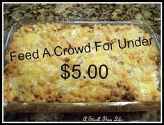 Easy Cheap Food To Feed A Crowd