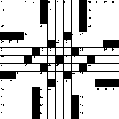 Seafood On A Budget Crossword