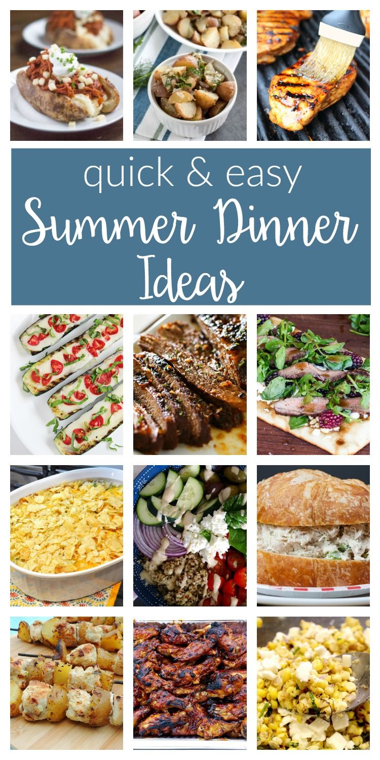 Family Dinner Ideas Summer