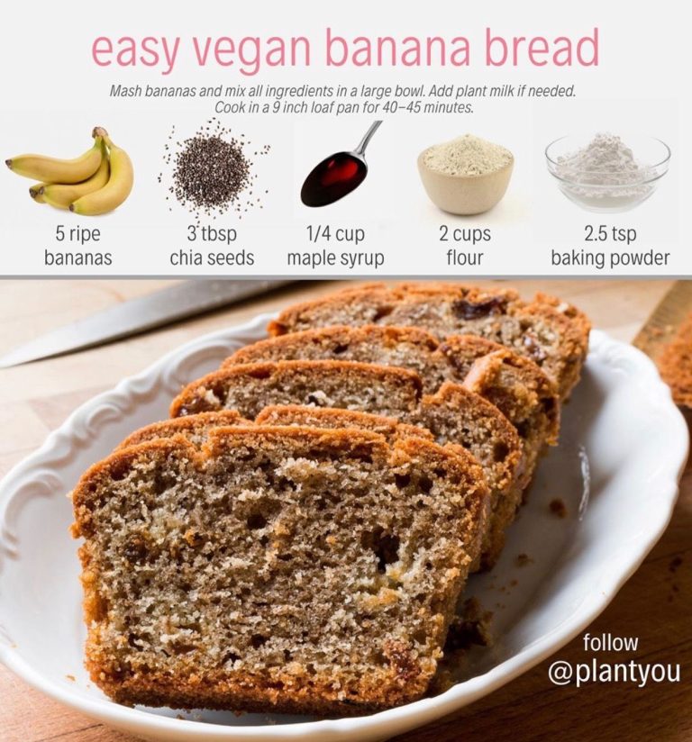 Simple Banana Bread Recipe Vegan
