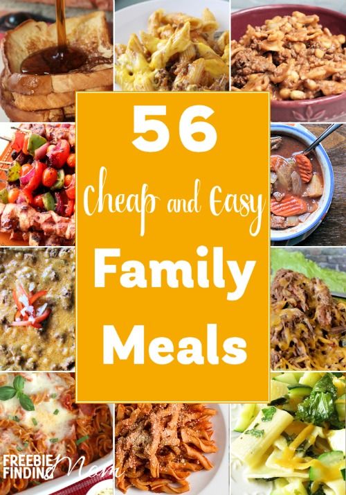 Easy Cheap Meal Ideas For Families