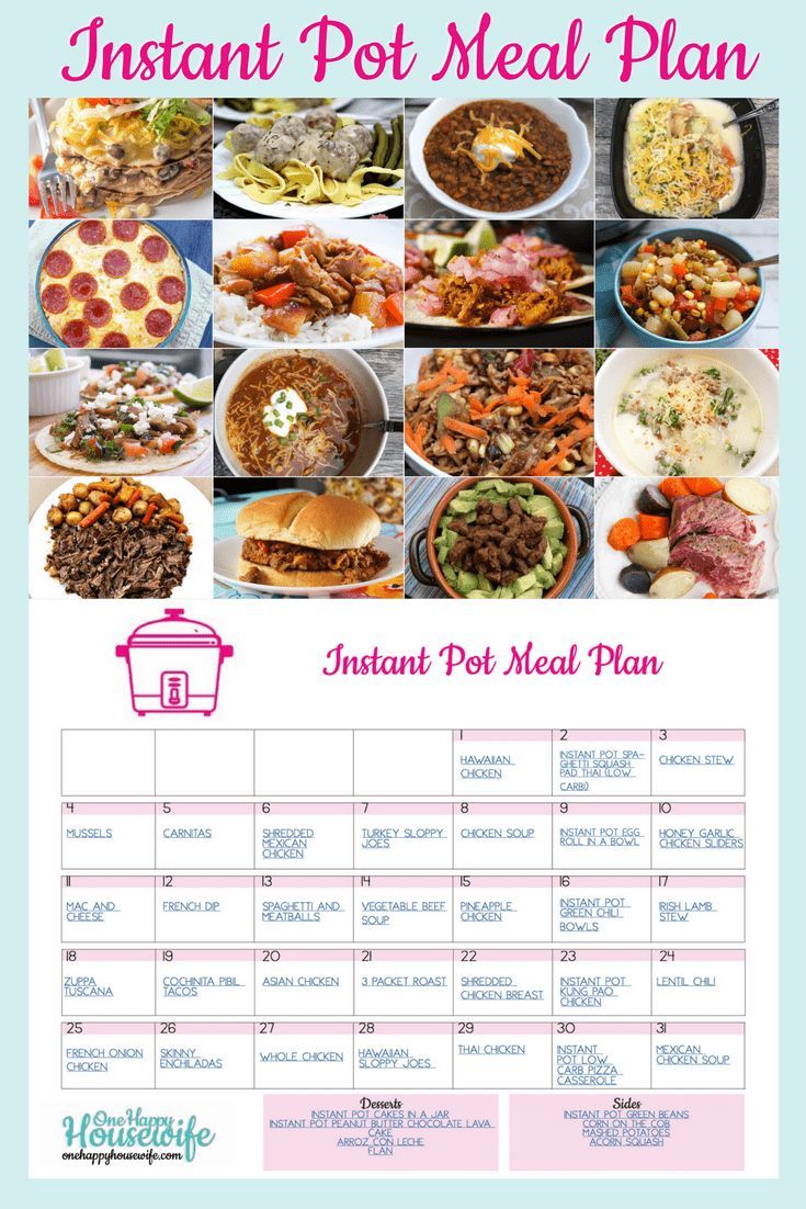 A Month Of Instant Pot Meals On A Budget