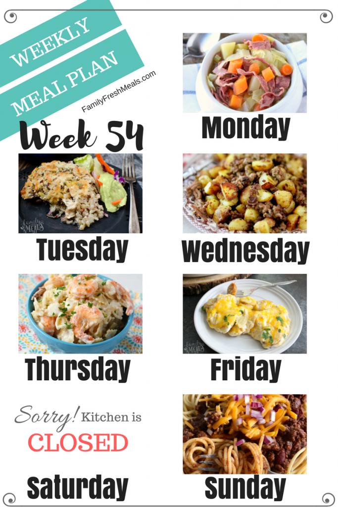 Budget Meals For A Week