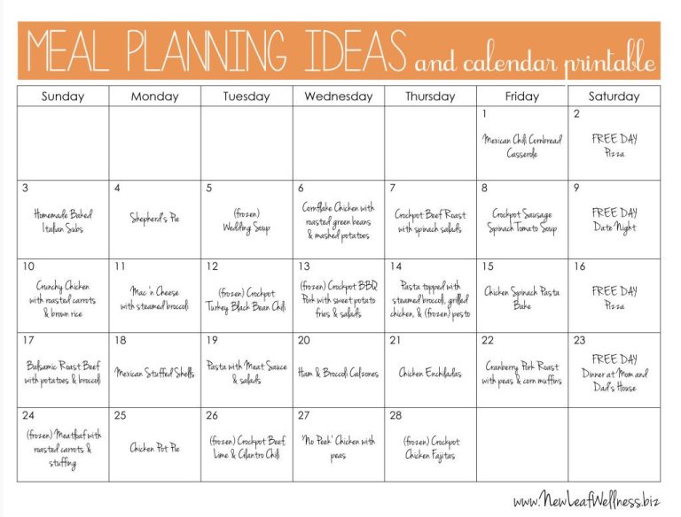 Quick Cheap Meal Planner